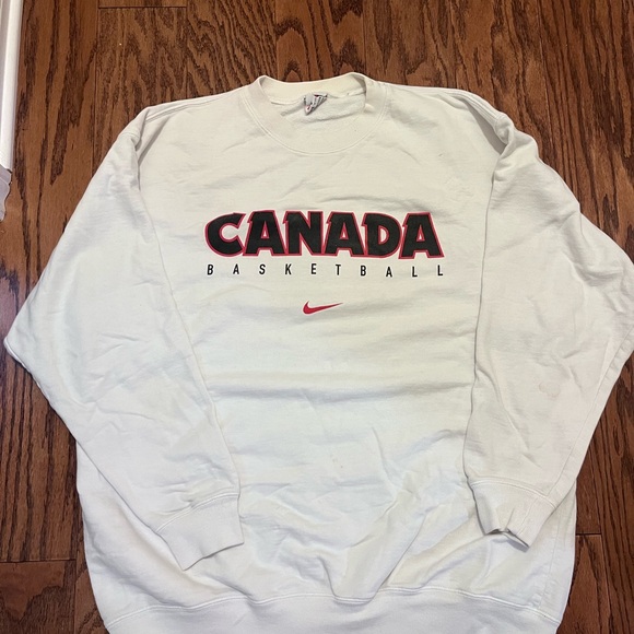 Nike Other - Vintage Nike Canada Basketball 90’s Crewneck Sweatshirt Oversized RARE